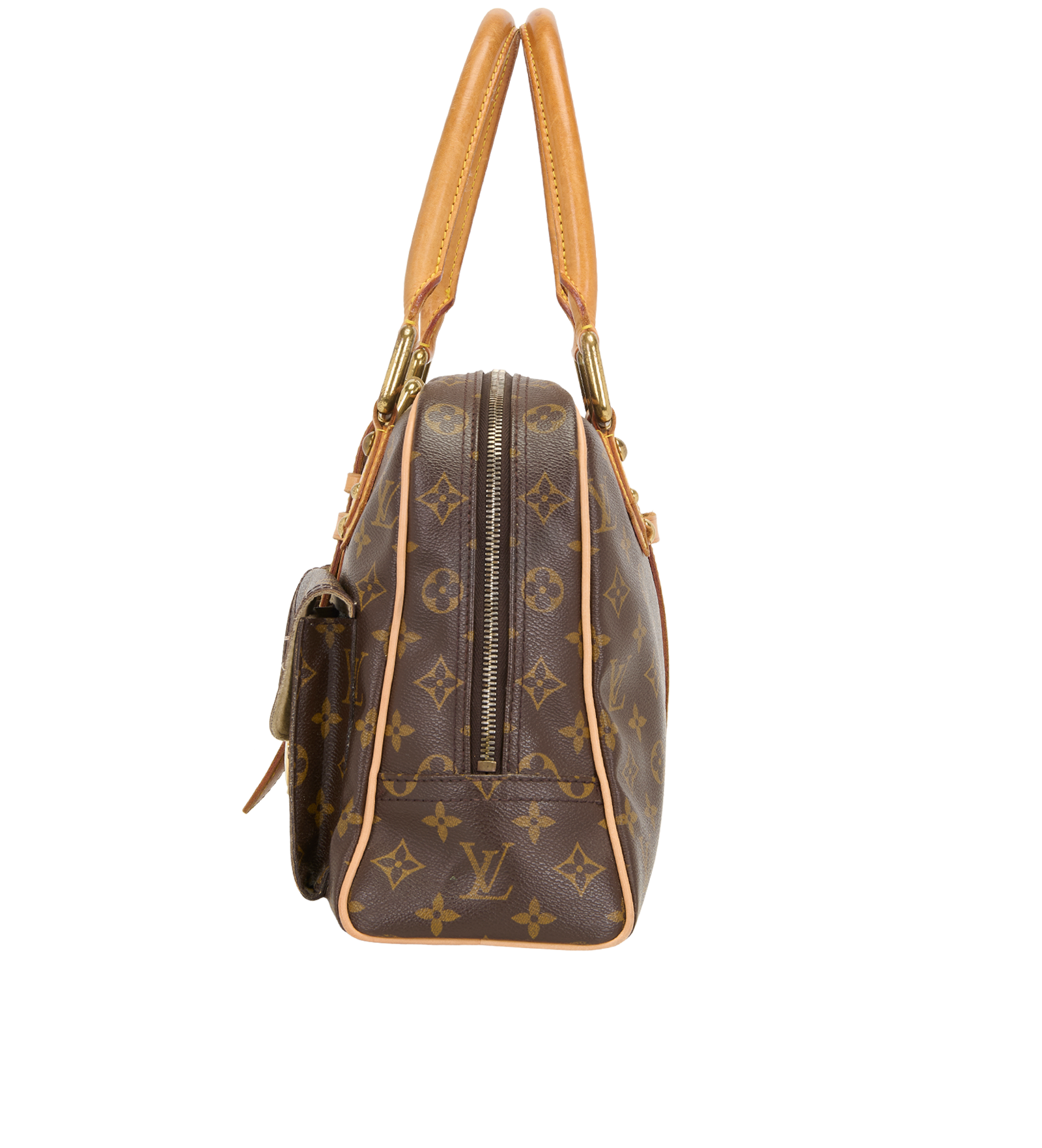 Manhattan GM, &pound;695, Handbags, Brown, Canvas, Bottom view